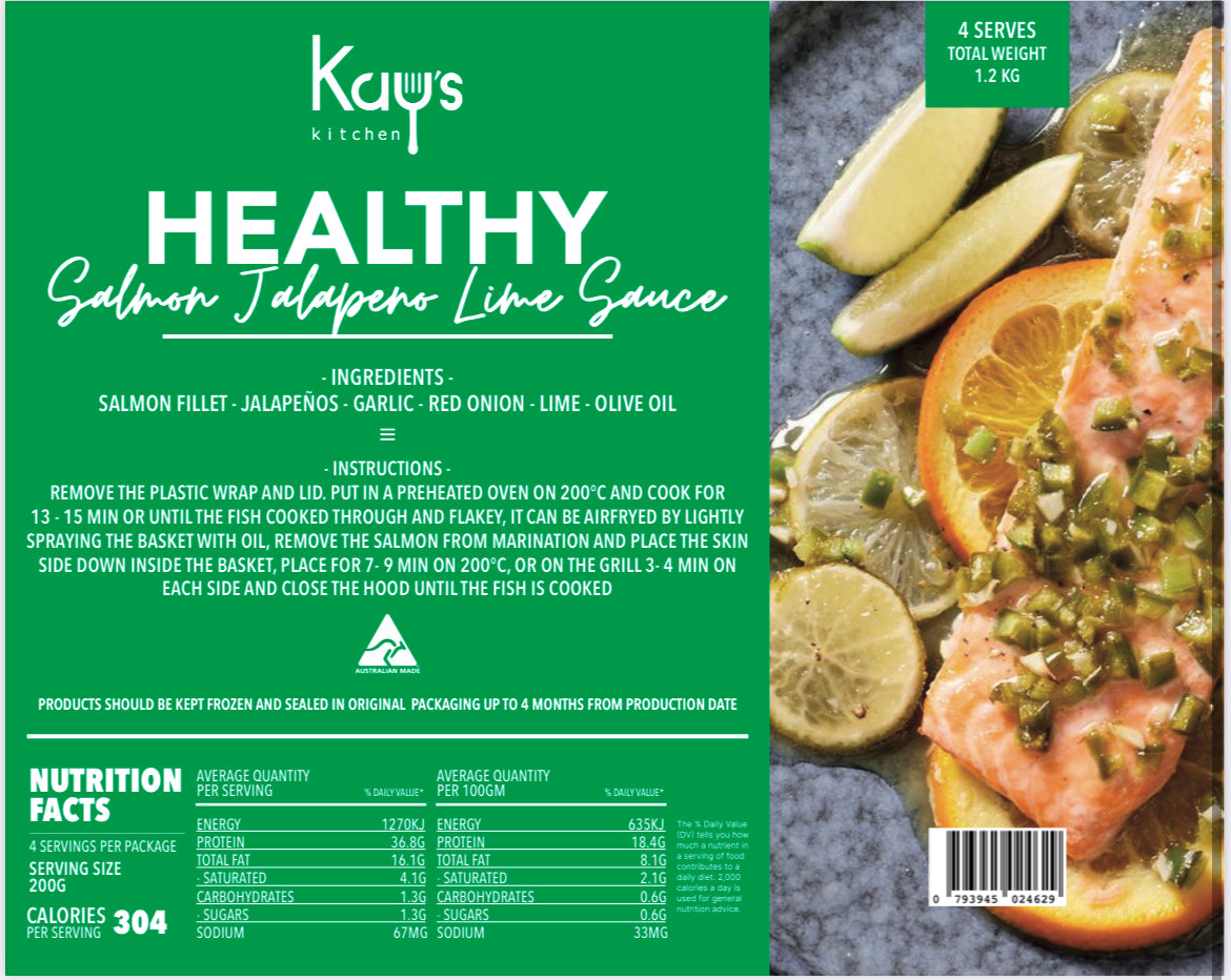 Salmon Jalapeño Lime sauce